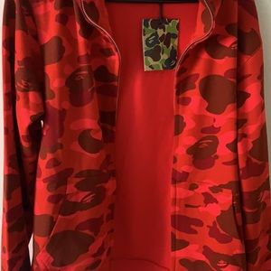 Red WGM Bape Hoodie